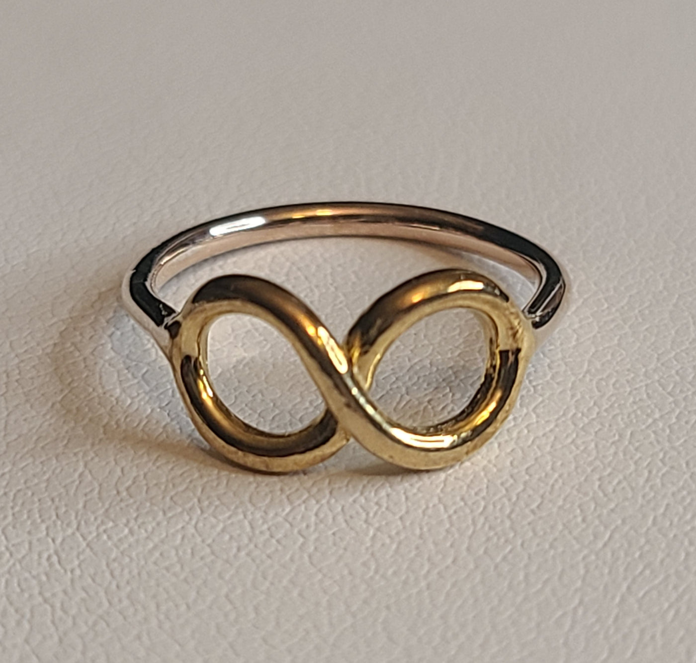 Infinity Gold with Silver Ring