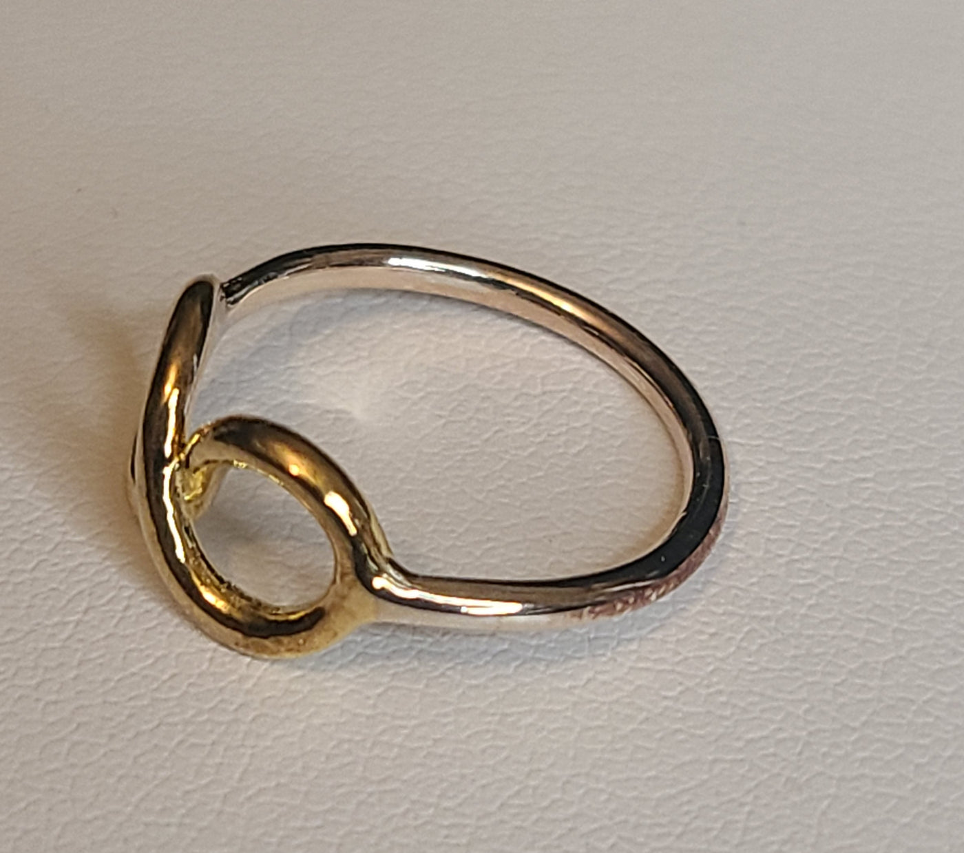 Infinity Gold with Silver Ring