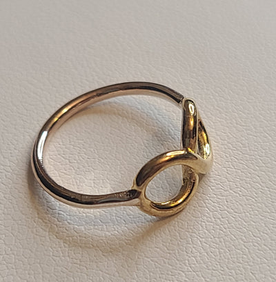 Infinity Gold with Silver Ring