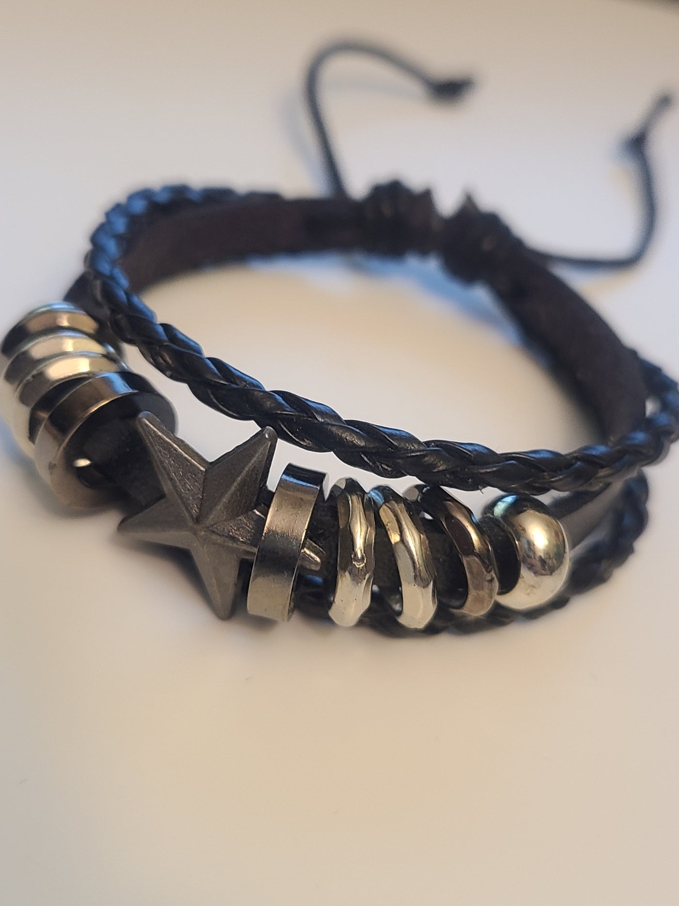 Star Leather Bracelet