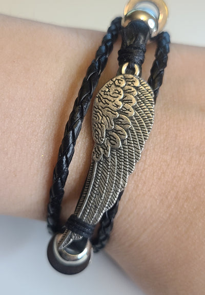 Wing Leather Bracelet