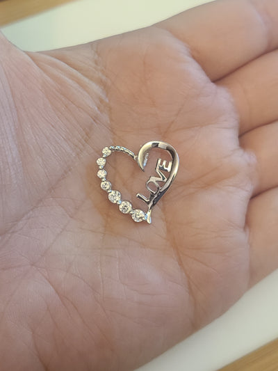 Heart Cz Love Pendant