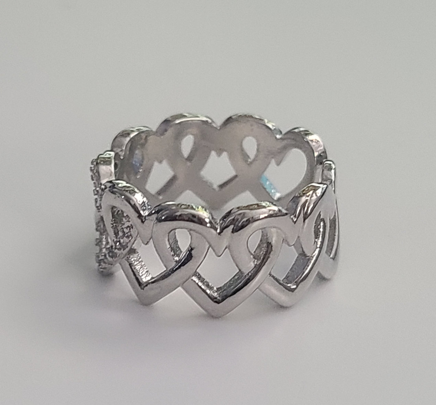 Hearts Adjustable Ring
