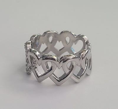 Hearts Adjustable Ring