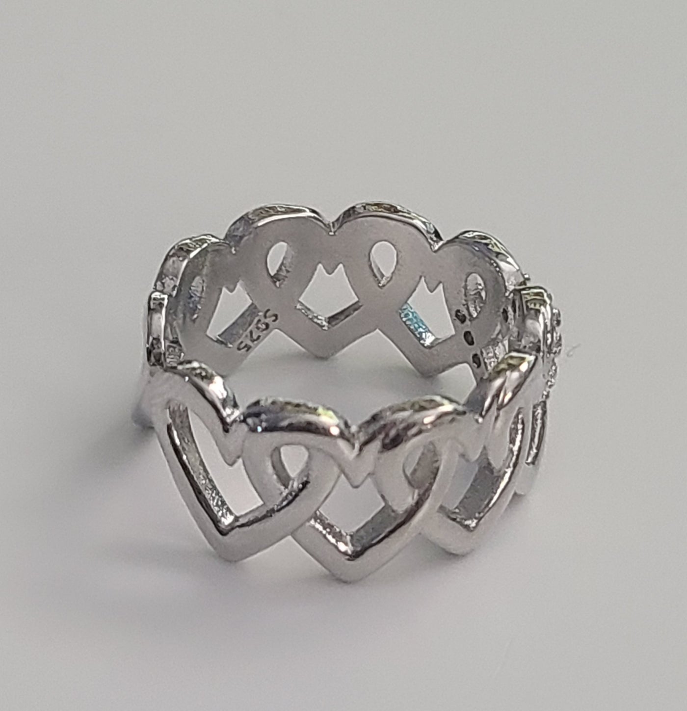 Hearts Adjustable Ring