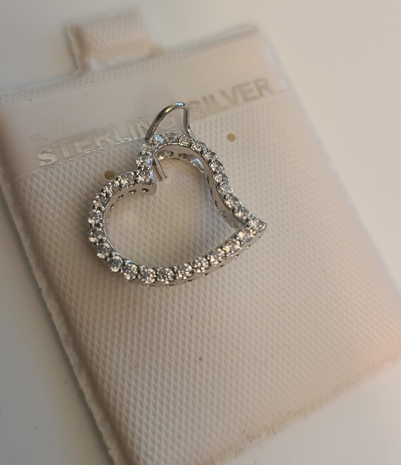 Cz Open Heart Pendant