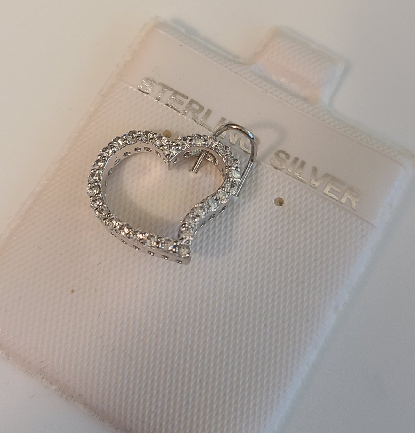 Cz Open Heart Pendant