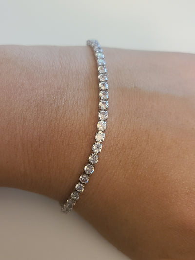 Cz Adjustable Bracelet