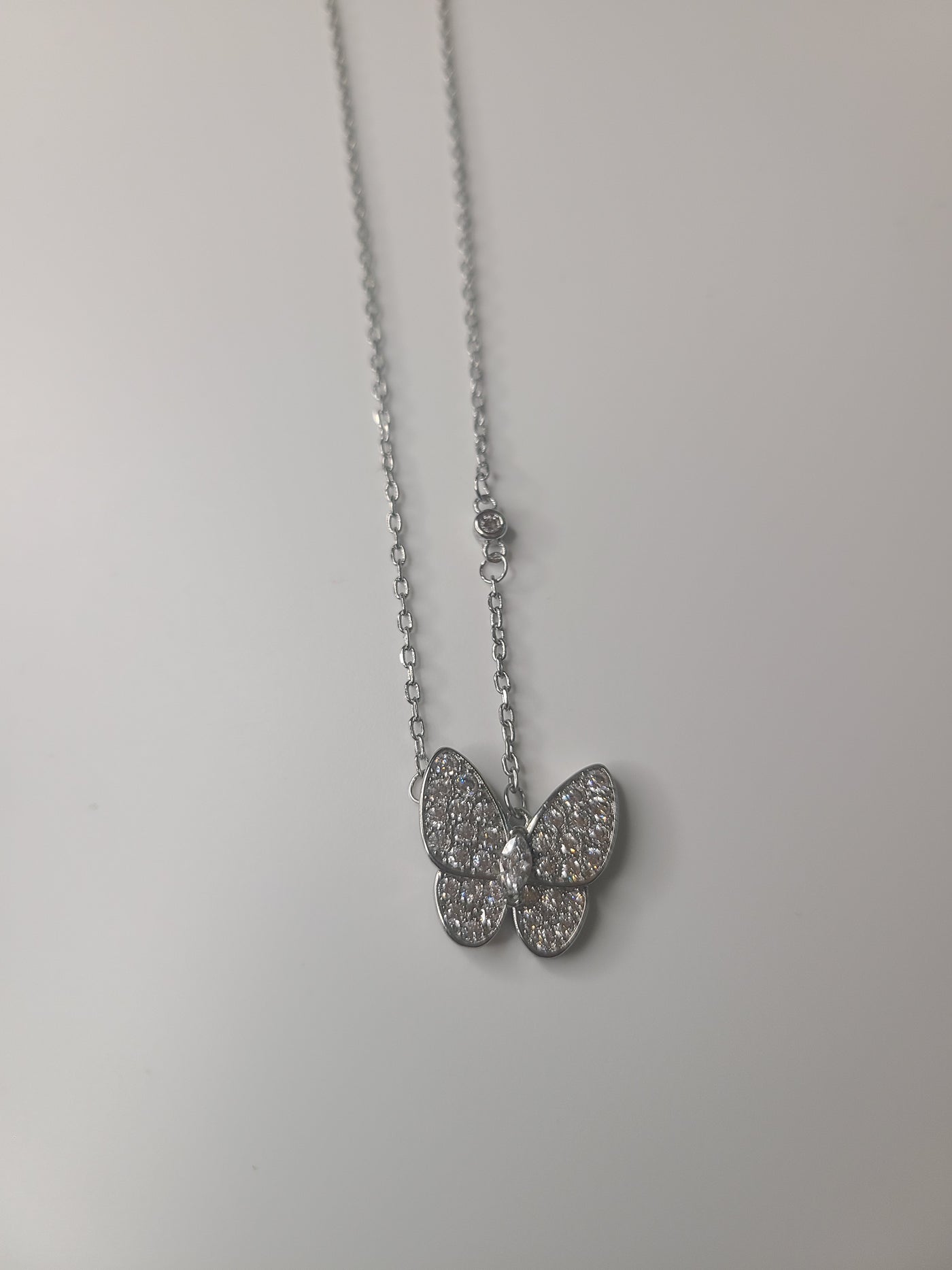 Cz Butterfly Necklace