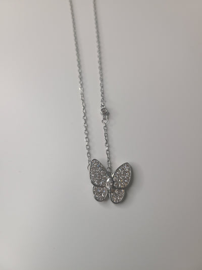 Cz Butterfly Necklace