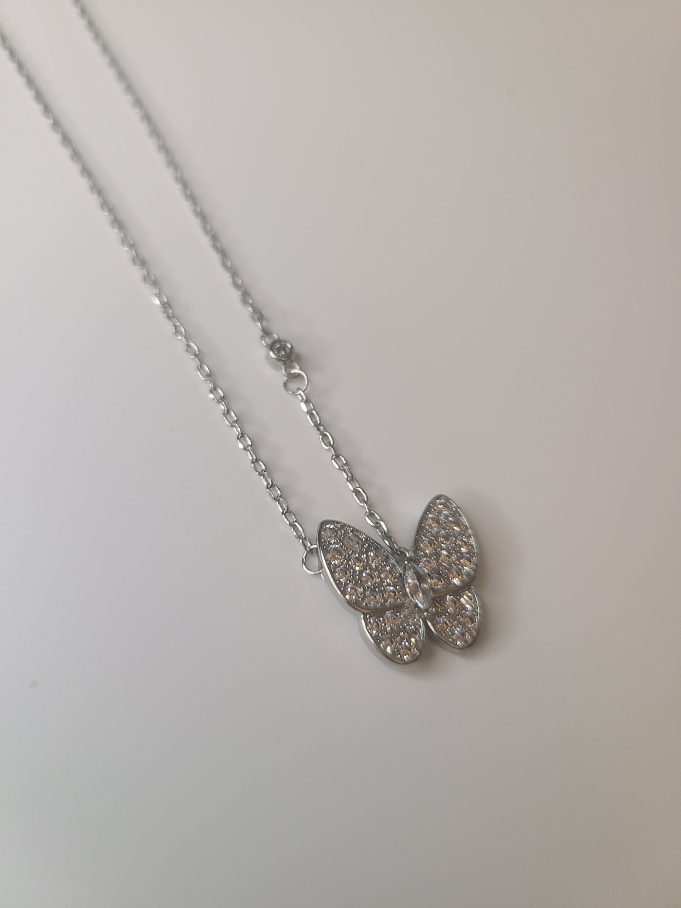 Cz Butterfly Necklace