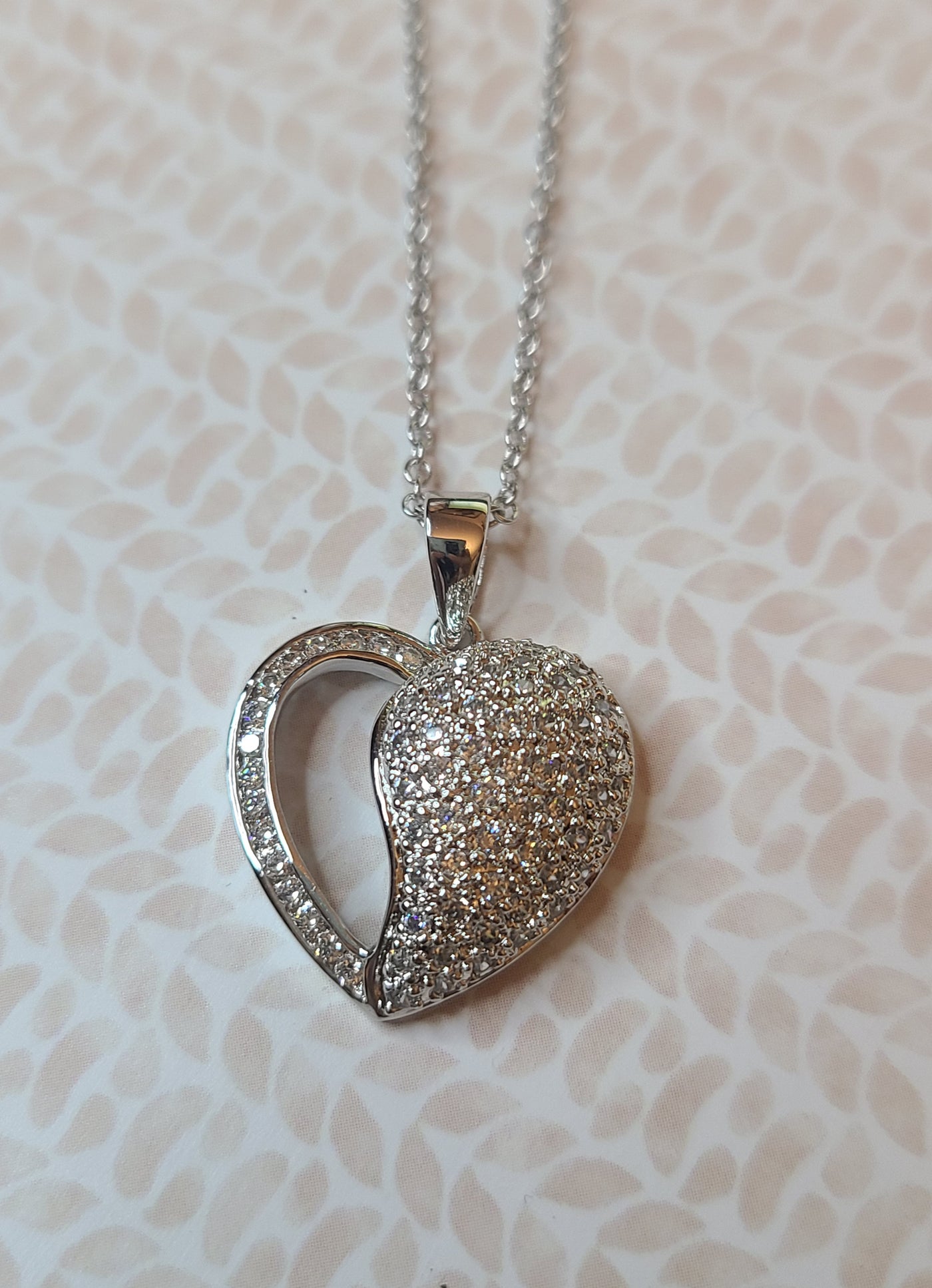 Heart Cz Pendant Necklace