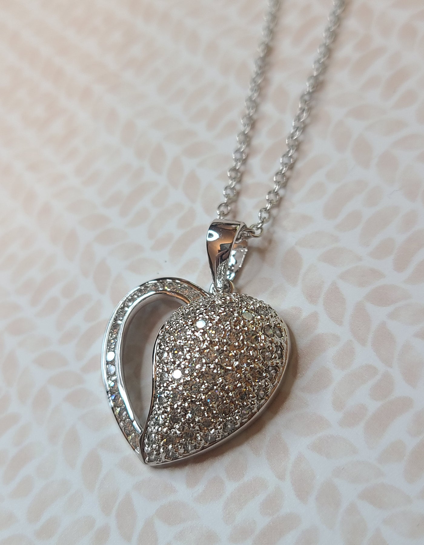 Heart Cz Pendant Necklace