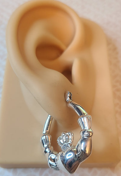 Loyalty Heart Hoop Earrings