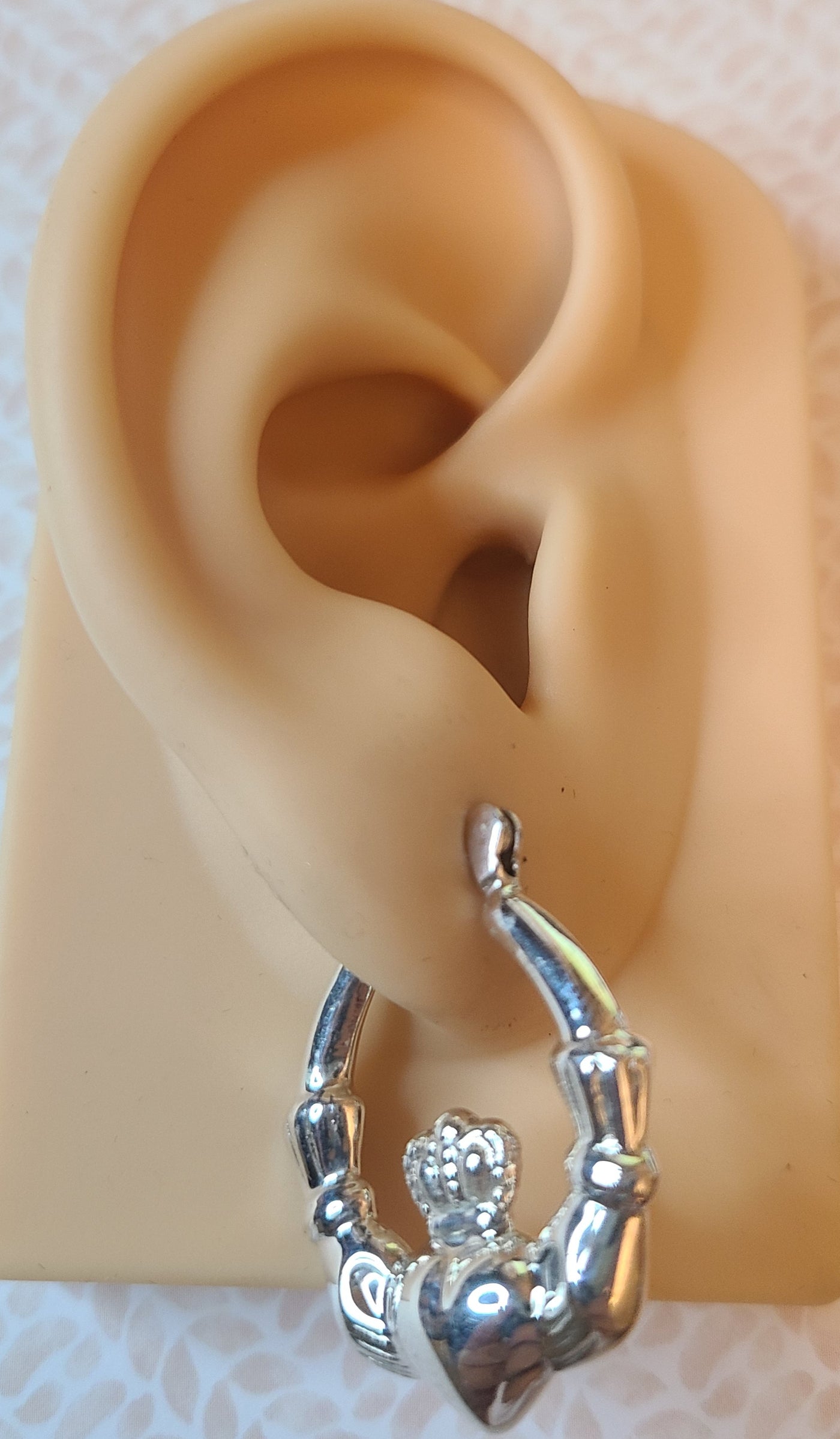 Loyalty Heart Hoop Earrings