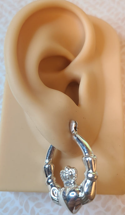 Loyalty Heart Hoop Earrings