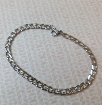 Pave Style Stainless Steel Bracelet