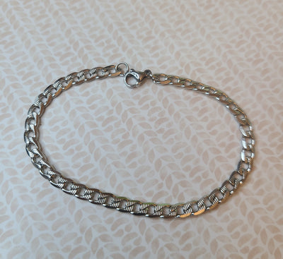 Pave Style Stainless Steel Bracelet