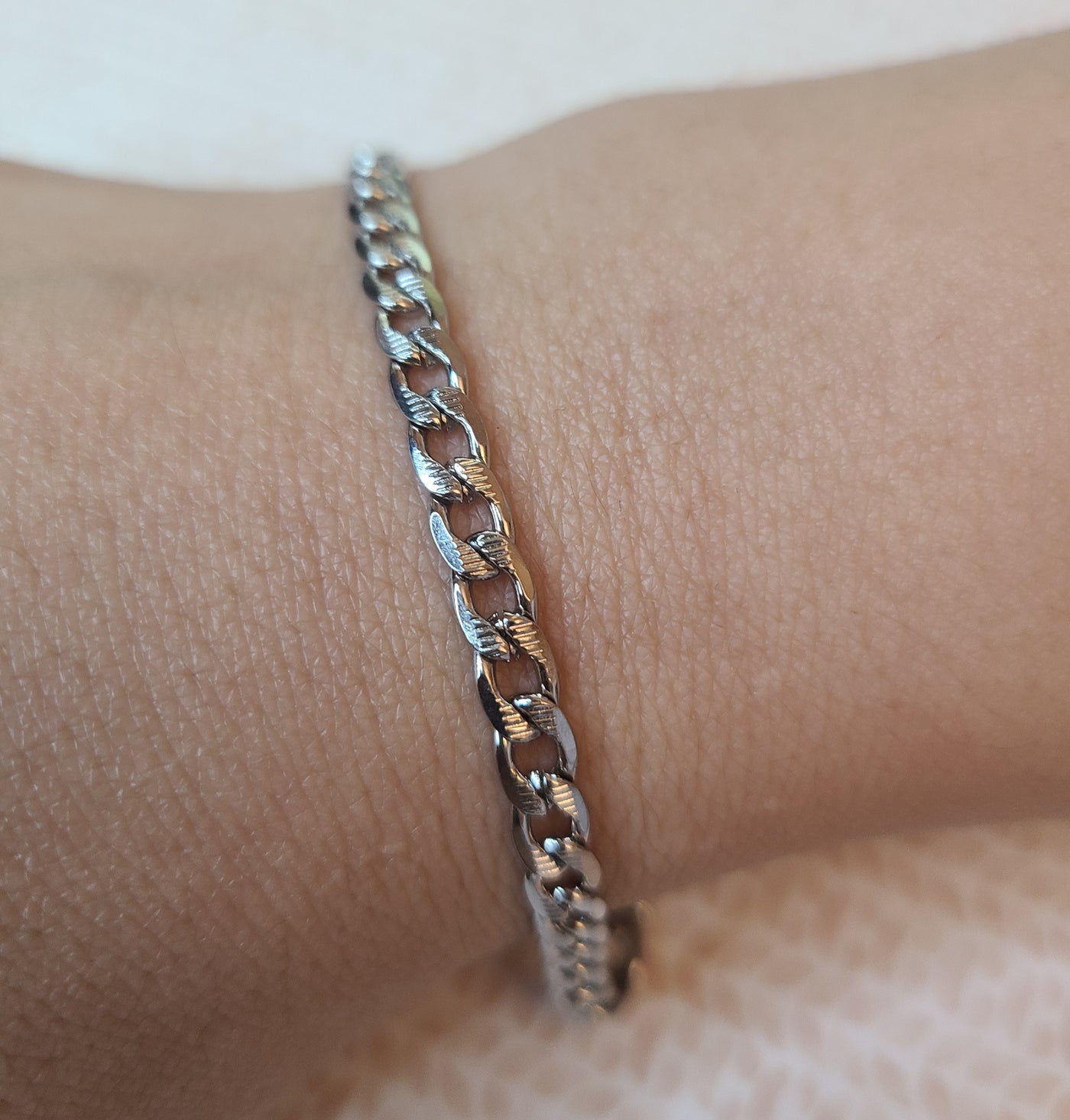 Pave Style Stainless Steel Bracelet