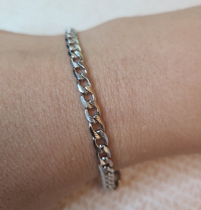 Pave Style Stainless Steel Bracelet