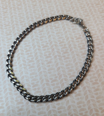 Rustic Stainless Steel Bracelet