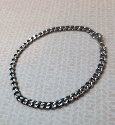 Rustic Stainless Steel Bracelet