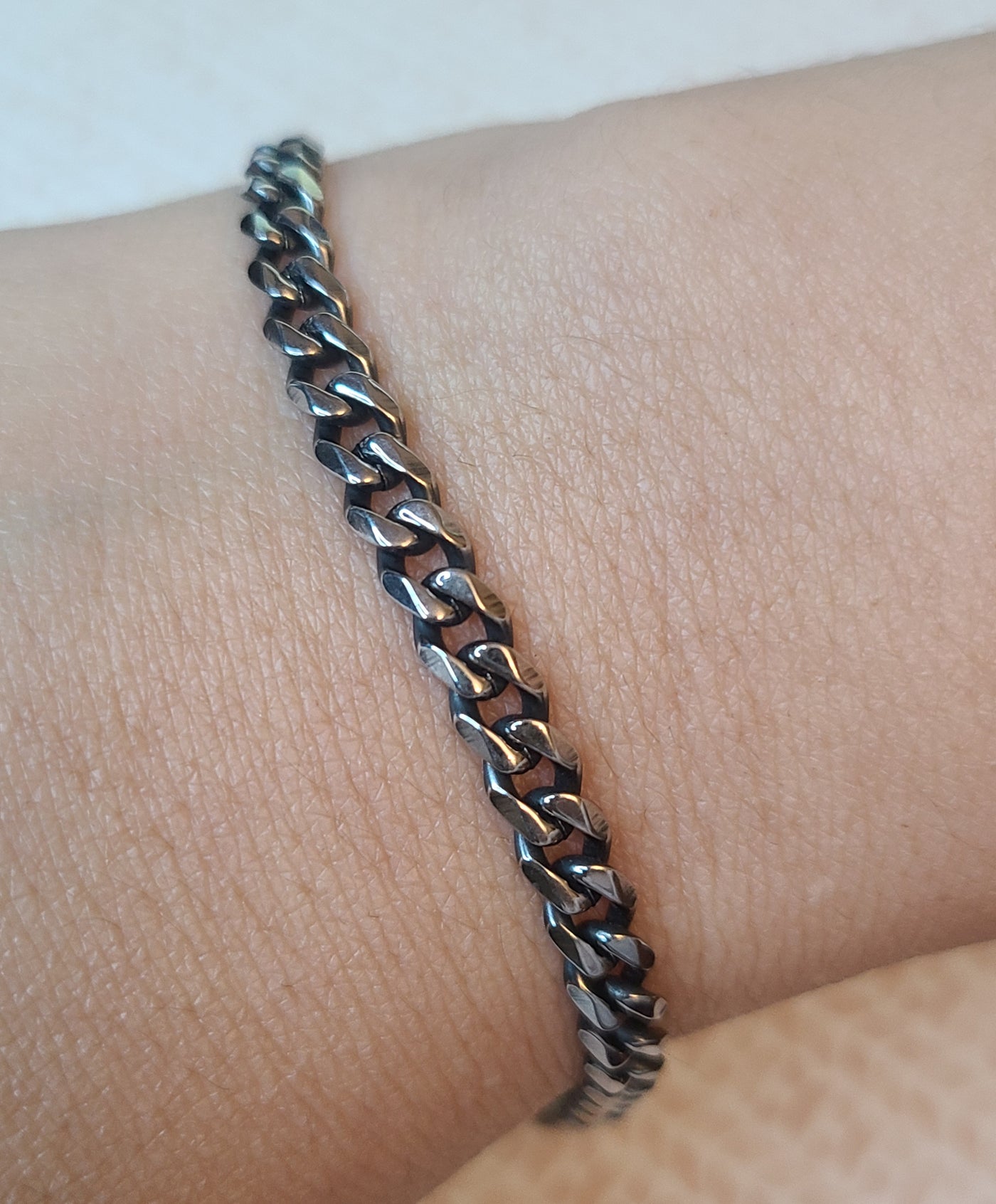 Rustic Stainless Steel Bracelet