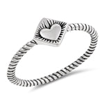 Heart Print Ring