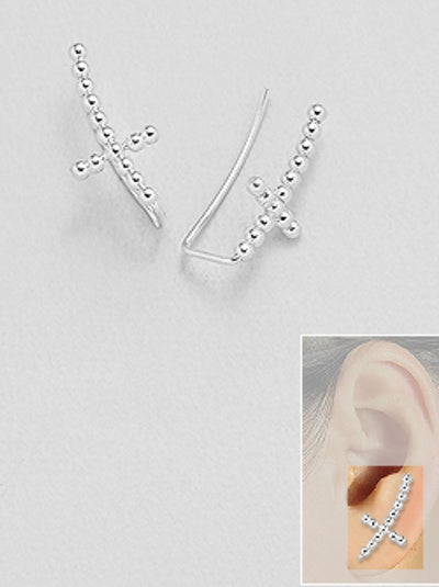 Cross Ear Pins