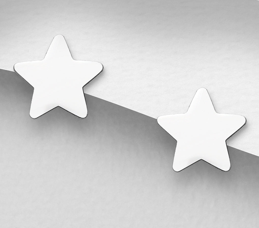 Star Push - Back Earrings