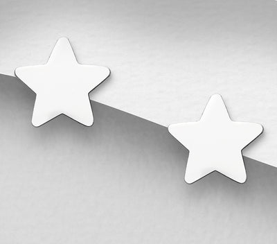 Star Push - Back Earrings