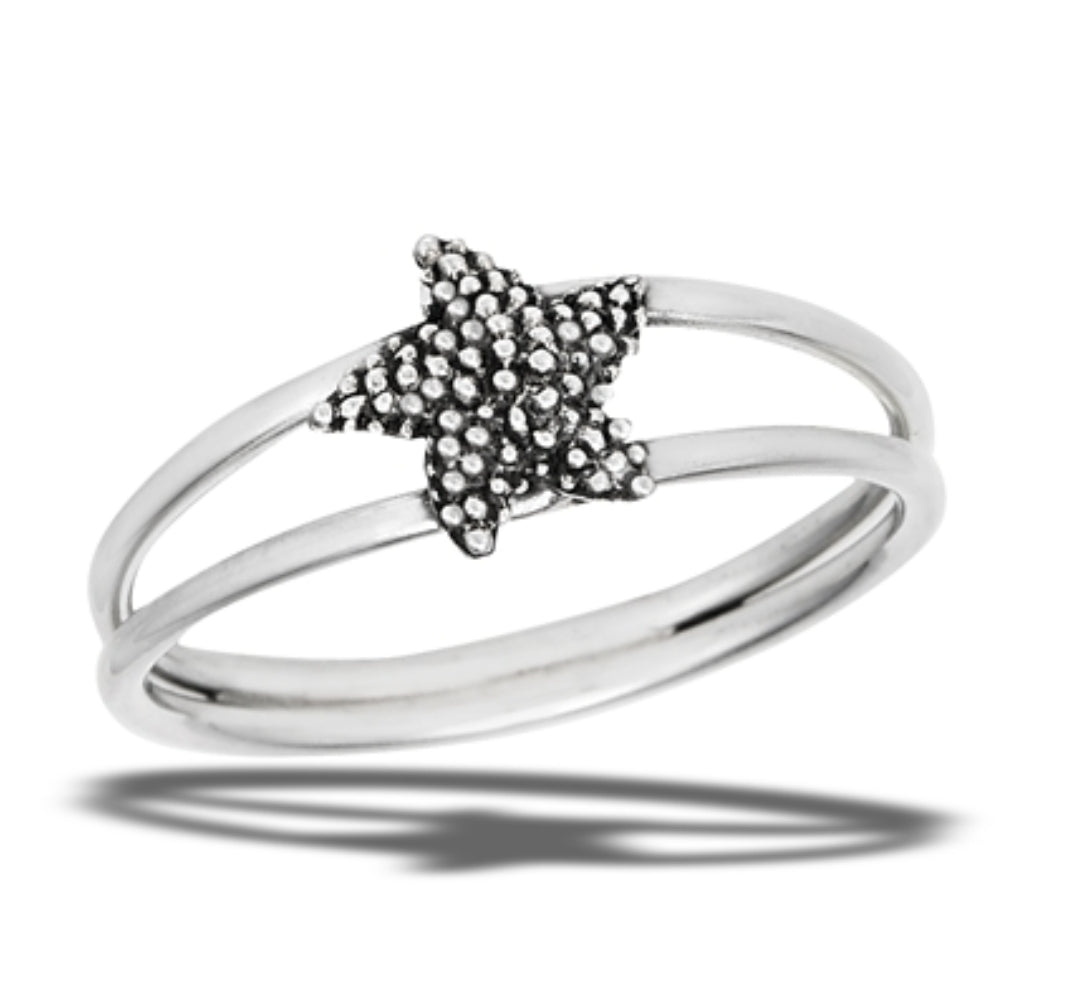 Granulated Starfish Ring