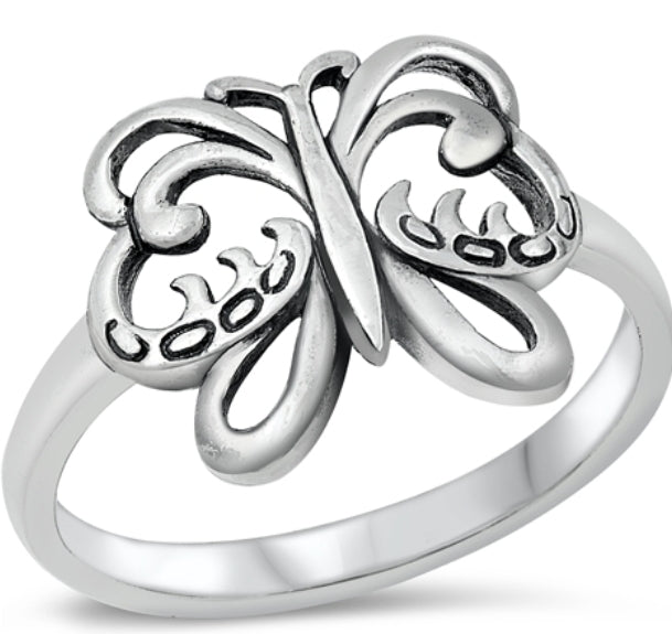 Silver Ring - Butterfly