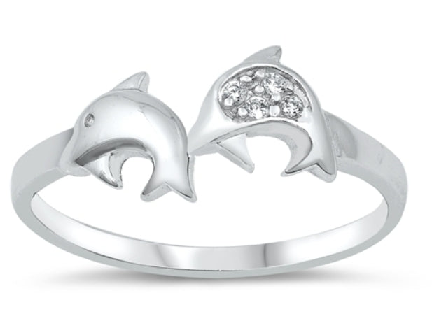 CZ Ring - Dolphin