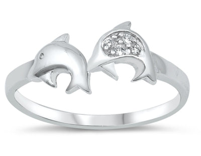 CZ Ring - Dolphin