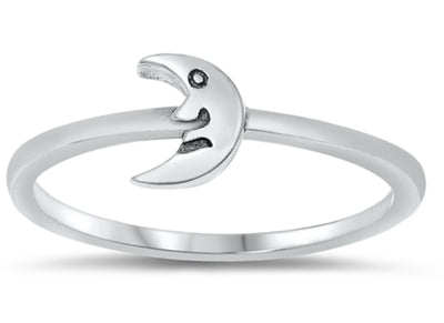 Moon with Face Ring