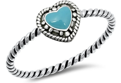 Heart Turquoise Ring 