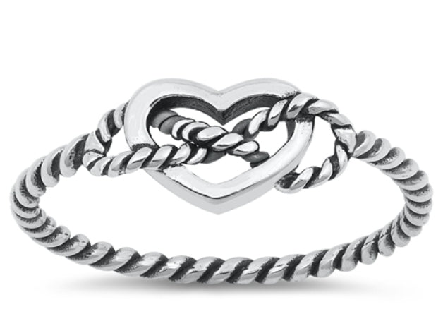 Heart Rope Ring 