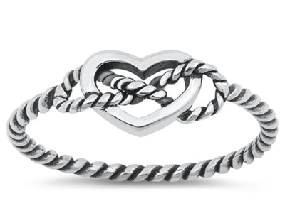 Heart Rope Ring 