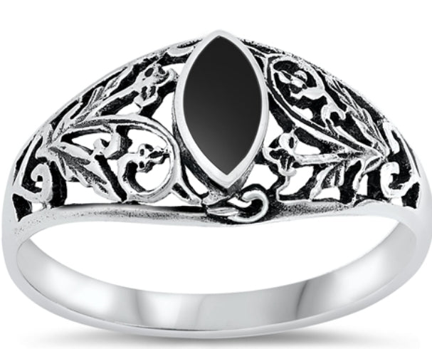 Silver Stone Ring
