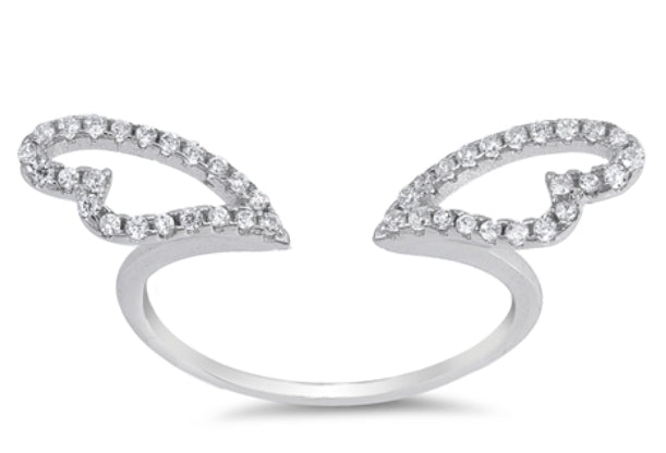 CZ Angel Wings Ring