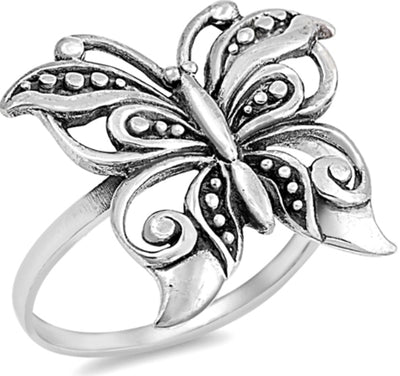 Silver Ring - Butterfly