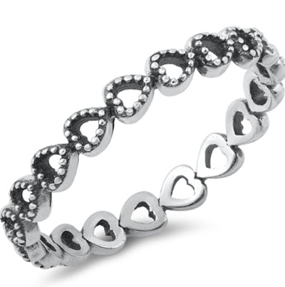 Hearts Band Ring