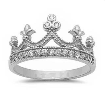 Crown CZ Ring