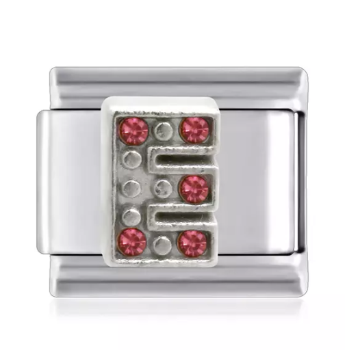 Letter E Italian Link Charms