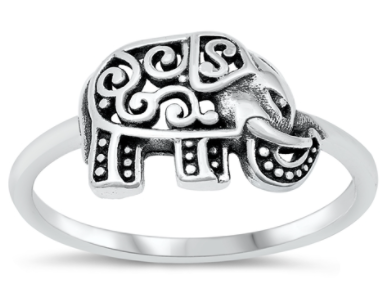 Filigree Elephant Ring