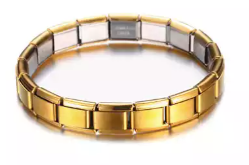 Gold Italian Link Charm Bracelet