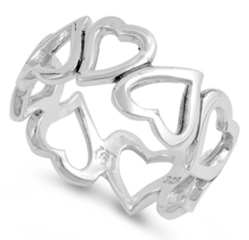 Heart Band Ring 