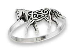 Sterling Silver Filigree Horse Ring