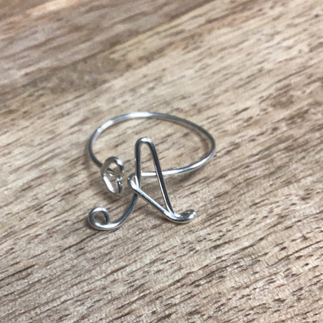 Letter A Ring